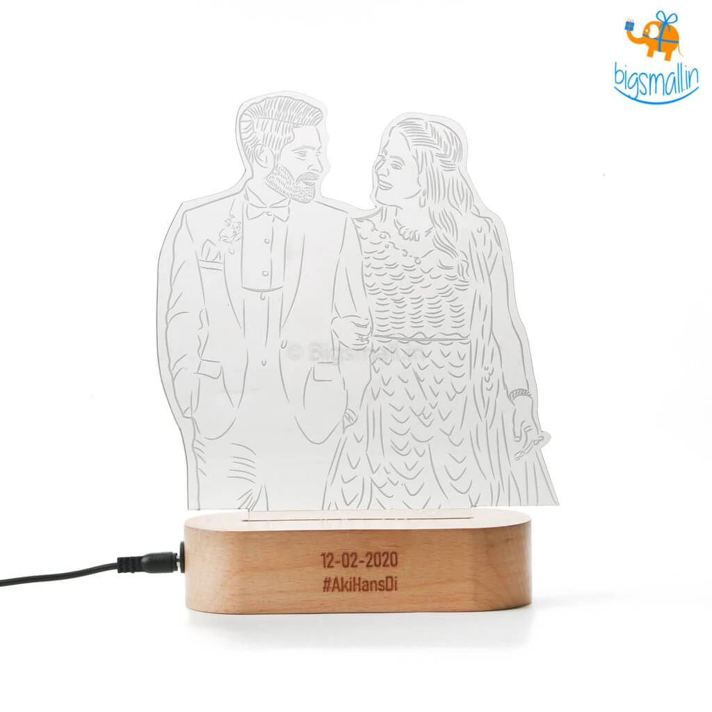 India Vibes Father's Day Personalized Hologram Lamp