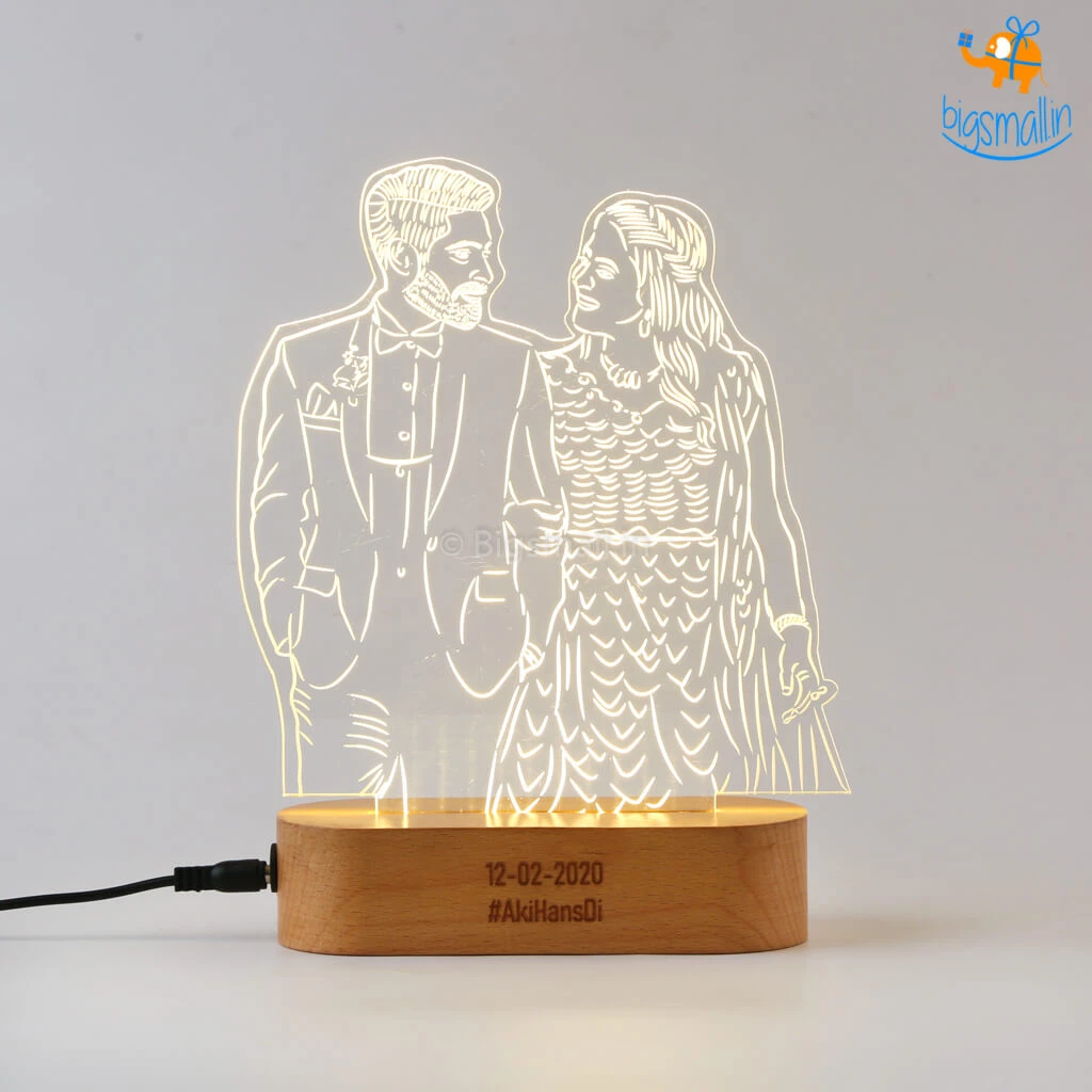 India Vibes Father's Day Personalized Hologram Lamp