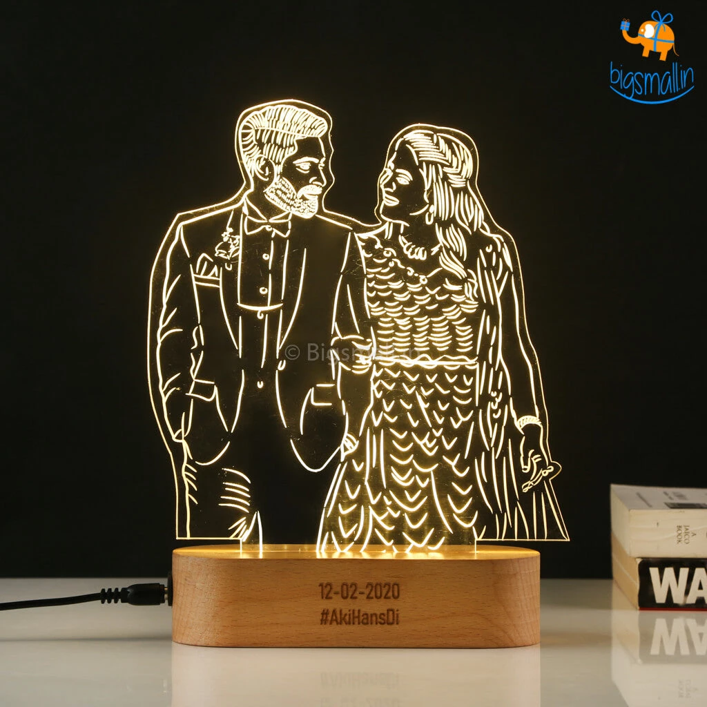 India Vibes Father's Day Personalized Hologram Lamp