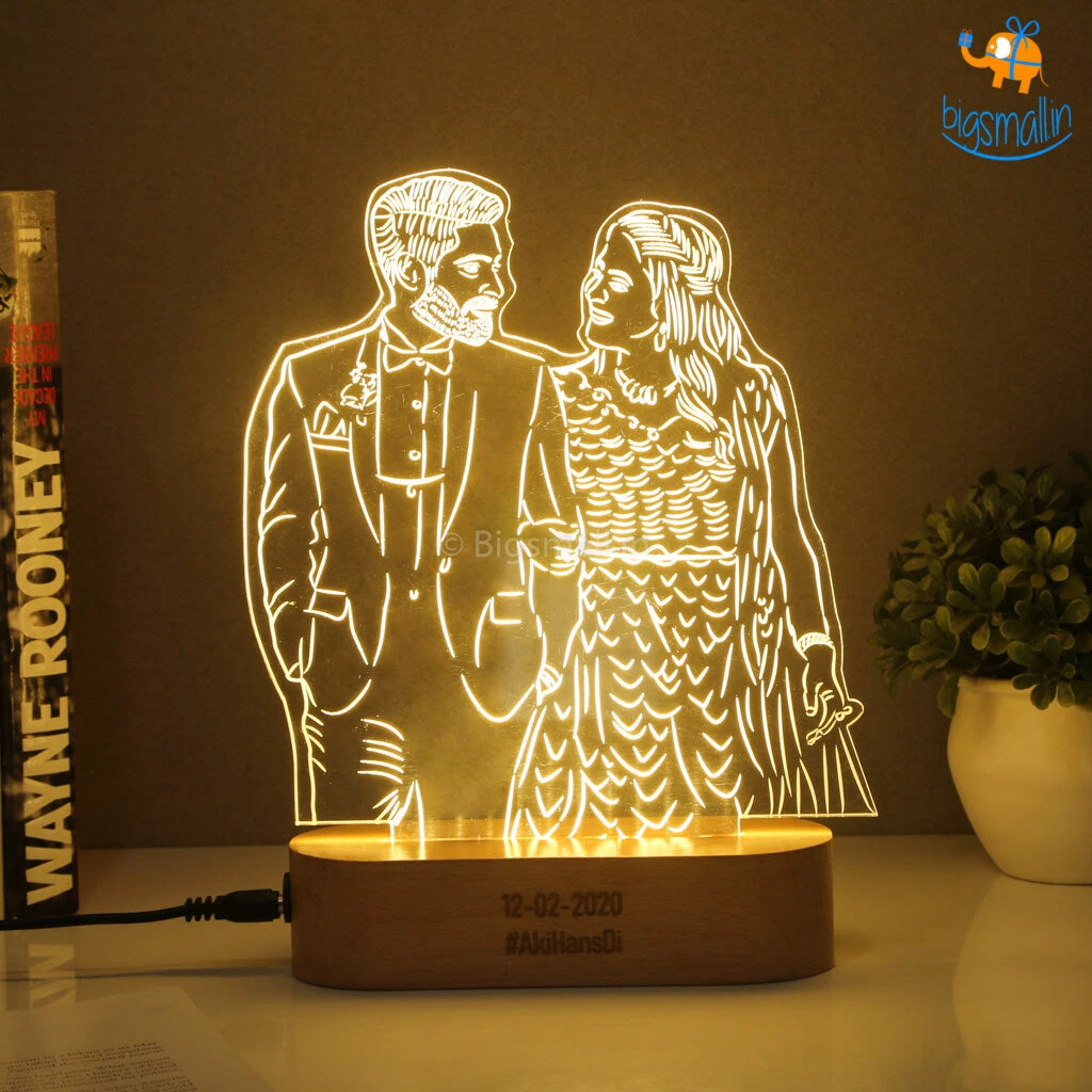 India Vibes Father's Day Personalized Hologram Lamp