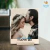 Chitra Chaya Personalized I Love Us Wooden Print Frame | COD Not Available
