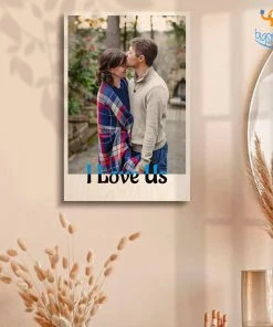 Chitra Chaya Personalized I Love Us Wooden Print Frame | COD Not Available
