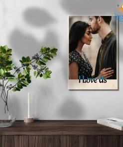 Chitra Chaya Personalized I Love Us Wooden Print Frame | COD Not Available