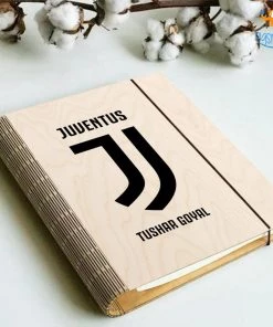 Chitra Chaya Personalized Juventus Wooden Binder With Elastic Strap | COD Not Available