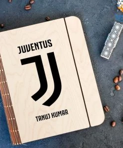 Chitra Chaya Personalized Juventus Wooden Binder With Elastic Strap | COD Not Available