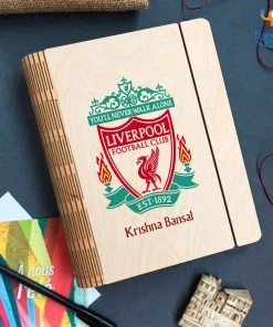 Chitra Chaya Personalized Liverpool Wooden Binder Diary | COD Not Available