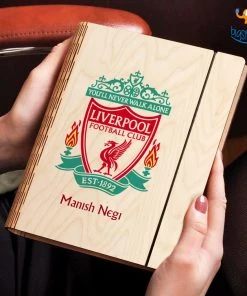 Chitra Chaya Personalized Liverpool Wooden Binder Diary | COD Not Available