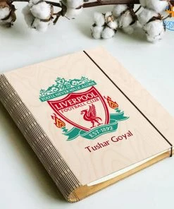 Chitra Chaya Personalized Liverpool Wooden Binder Diary | COD Not Available