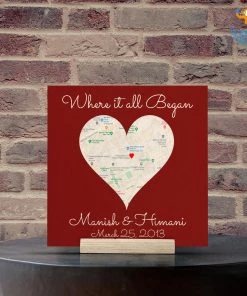 Chitra Chaya Personalized Wooden Frame - Where It All Began | COD Not Available