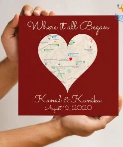 Chitra Chaya Personalized Wooden Frame - Where It All Began | COD Not Available