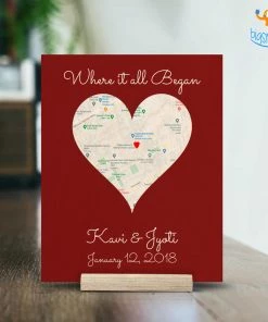 Chitra Chaya Personalized Wooden Frame - Where It All Began | COD Not Available