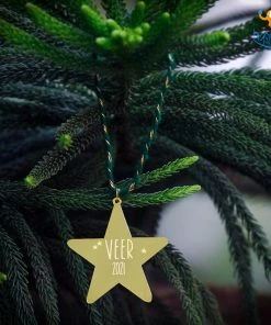 Pin It Up Personalized Metallic Name Christmas Ornament | COD Not Available Father's Day