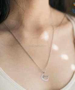 Pin It Up Personalized Moon & Star Pendant | COD Not Available