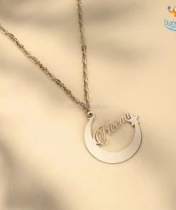 Pin It Up Personalized Moon & Star Pendant | COD Not Available