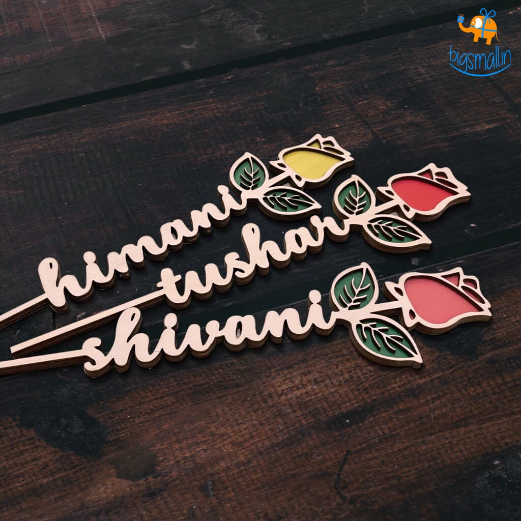 Chitra Chaya Personalized Wooden Rose | COD Not Available Father's Day