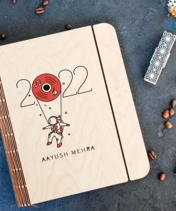 Chitra Chaya Personalized New Year Wooden Binder With Elastic Strap | COD Not Available