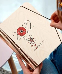 Chitra Chaya Personalized New Year Wooden Binder With Elastic Strap | COD Not Available