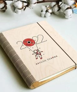 Chitra Chaya Personalized New Year Wooden Binder With Elastic Strap | COD Not Available