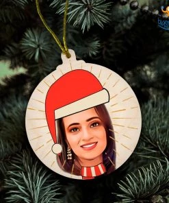 Chitra Chaya Personalized Photo Wooden Christmas Ornament | COD Not Available Father's Day