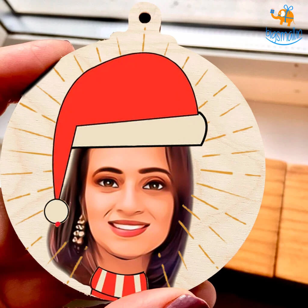 Chitra Chaya Personalized Photo Wooden Christmas Ornament | COD Not Available Father's Day