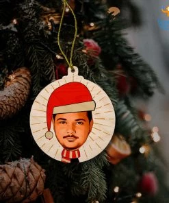 Chitra Chaya Personalized Photo Wooden Christmas Ornament | COD Not Available Father's Day
