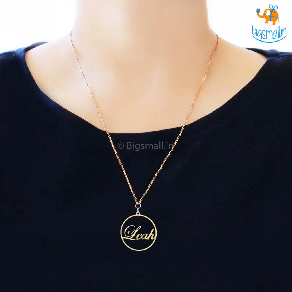 Pin It Up Personalized Metallic Gold Pendant | COD Not Available