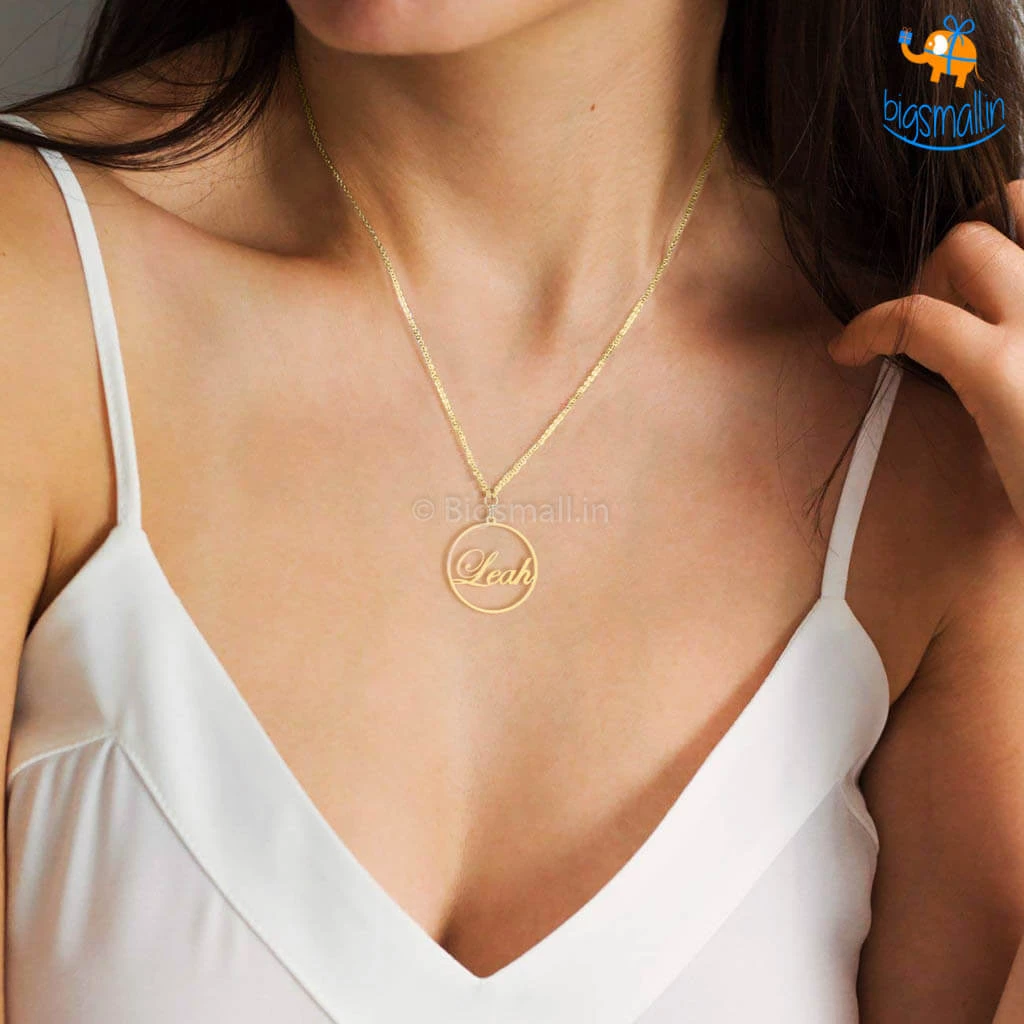 Pin It Up Personalized Metallic Gold Pendant | COD Not Available