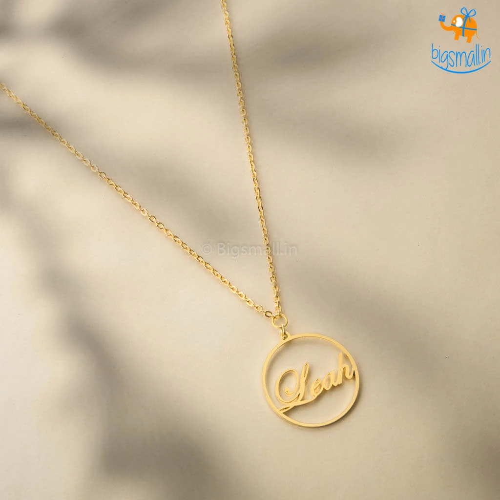 Pin It Up Personalized Metallic Gold Pendant | COD Not Available