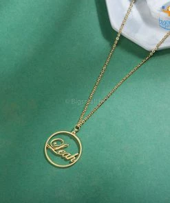 Pin It Up Personalized Metallic Gold Pendant | COD Not Available