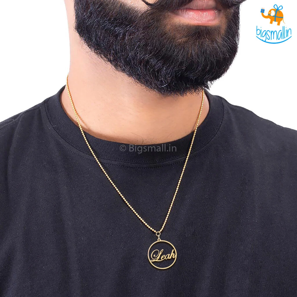 Pin It Up Personalized Metallic Gold Pendant | COD Not Available