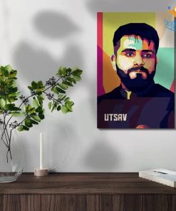 Chitra Chaya Personalized Pop Art Wooden Frame | COD Not Available Father's Day