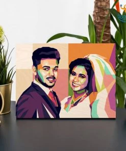 Chitra Chaya Personalized Pop Art Wooden Frame | COD Not Available Father's Day