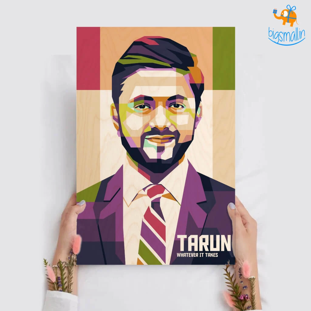 Chitra Chaya Personalized Pop Art Wooden Frame | COD Not Available Father's Day