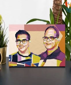 Chitra Chaya Personalized Pop Art Wooden Frame | COD Not Available Father's Day