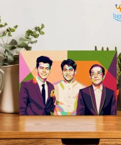 Chitra Chaya Personalized Pop Art Wooden Frame | COD Not Available Father's Day