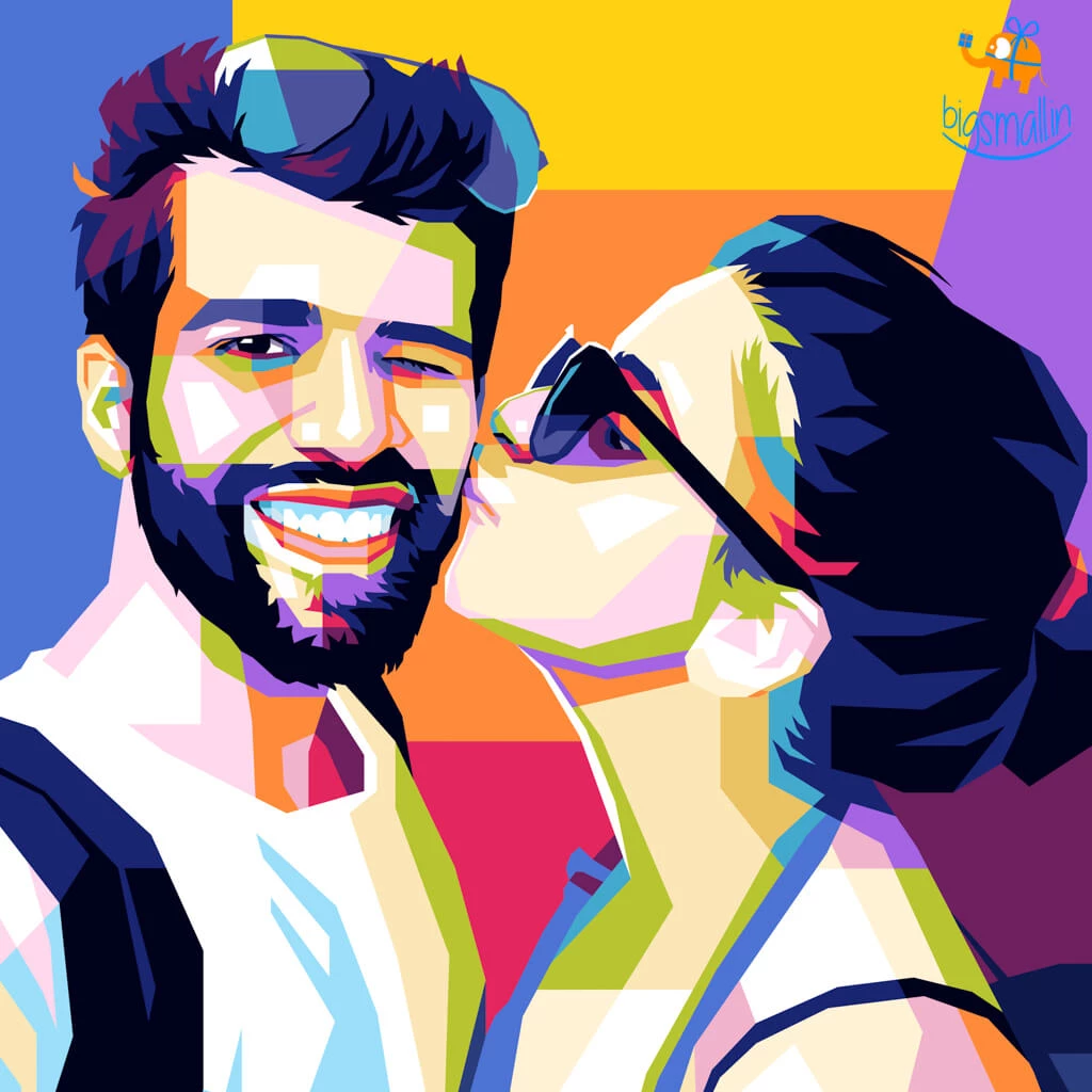 Chitra Chaya Personalized Pop Art - Two Face | COD Not Available