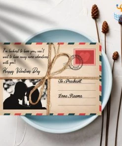 Chitra Chaya Personalized Wooden Postcard | COD Not Available