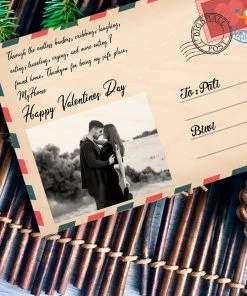 Chitra Chaya Personalized Wooden Postcard | COD Not Available