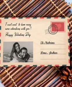 Chitra Chaya Personalized Wooden Postcard | COD Not Available