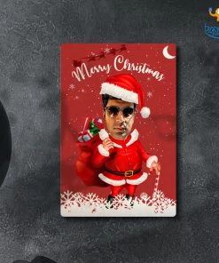 Chitra Chaya Personalized Christmas Santa Wooden Frame | COD Not Available