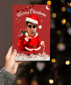 Chitra Chaya Personalized Christmas Santa Wooden Frame | COD Not Available