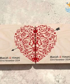 Chitra Chaya Personalized Wedding Anniversary Wooden Coasters | COD Not Available