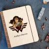 Chitra Chaya Personalized Wonder Woman Theme Wooden Binder Diary | COD Not Available