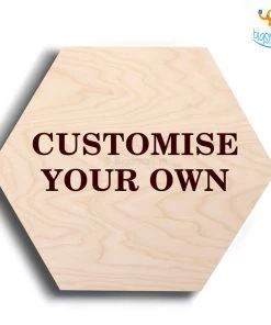 Chitra Chaya Personalized Wooden Hexagon Coasters | COD Not Available Father's Day