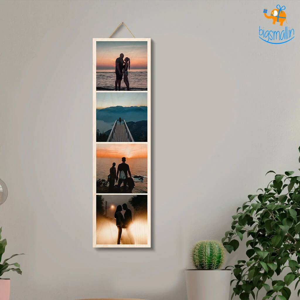 Chitra Chaya Father's Day Personalized Photo Strip Wall Hanging | COD Not Available