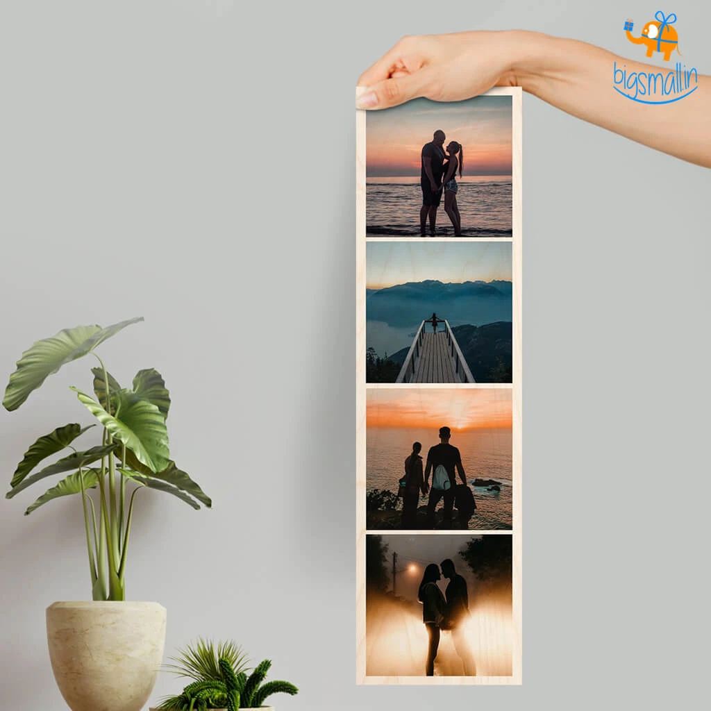 Chitra Chaya Father's Day Personalized Photo Strip Wall Hanging | COD Not Available