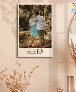 Chitra Chaya Personalized You & Me Wooden Print Frame | COD Not Available
