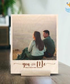 Chitra Chaya Personalized You & Me Wooden Print Frame | COD Not Available