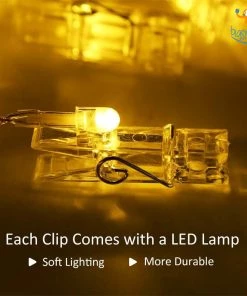 Coral Tree Photo Clip String LED Lights