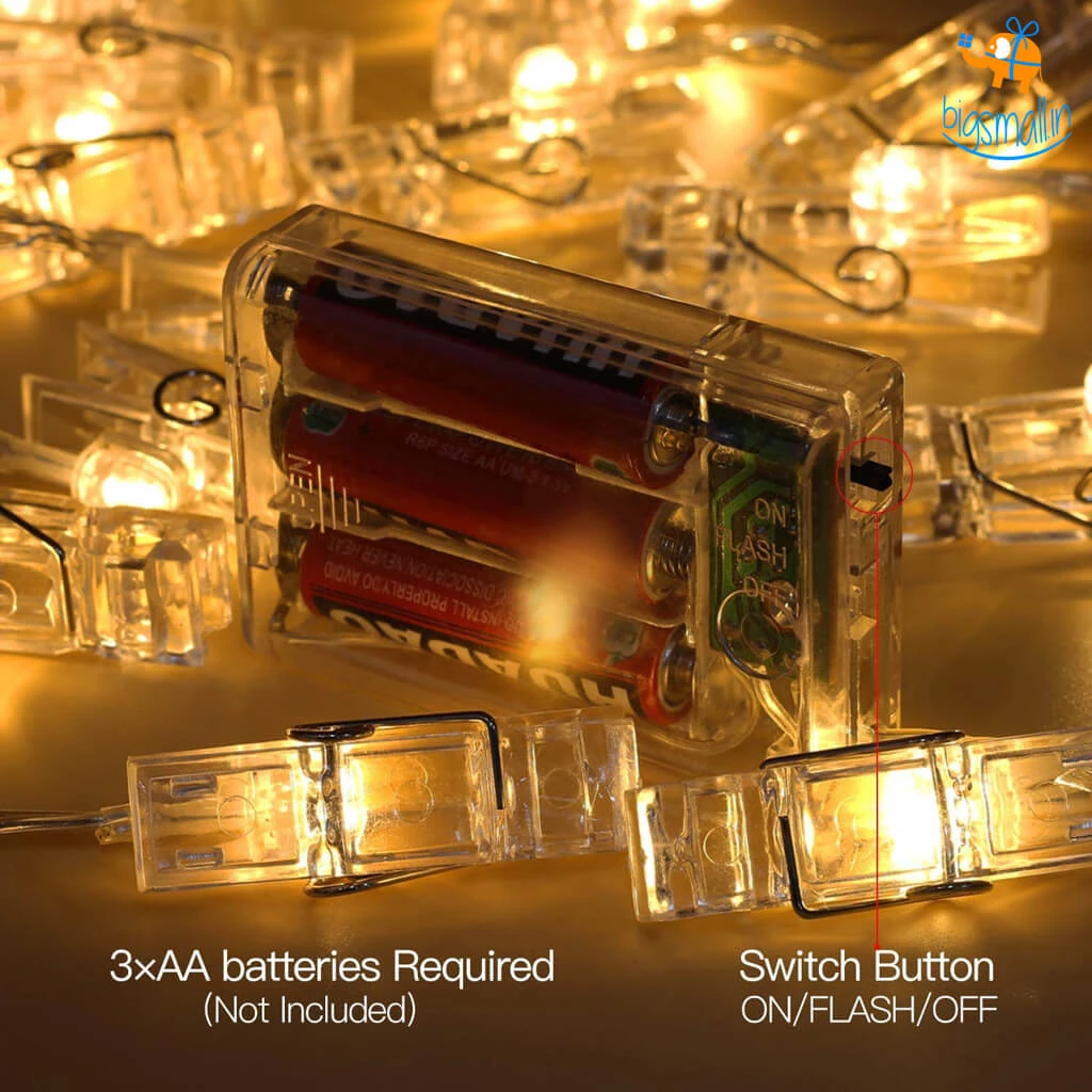 Coral Tree Photo Clip String LED Lights